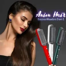 Escova Alisadora Bivolt 5 em 1 Alisa, Hidrata, Modela, Alinha e Anti-Frizz