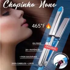 Prancha Profissional 465°F e Chapinha 450°F Super Nano Titanium Com Nota Fiscal 110v/220v
