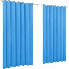 Cortina Roma Azul Claro 2.00m x 1.40 Para Janela Sala Quarto Cozinha Parede Decoração