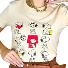 Camiseta Feminina Snoopy T-shirt Feminina