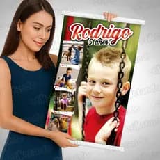 ✅ Banner Fotográfico 🌟 Para Festa de Aniversário, Com e Sem Tema — Personalizado