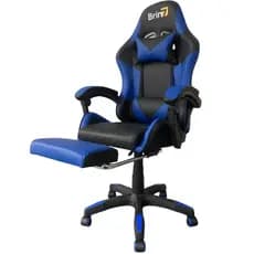 Cadeira Escritorio Gamer Ajustes  Ergonômica  B7-008  BRIN7 - Azul/Preto