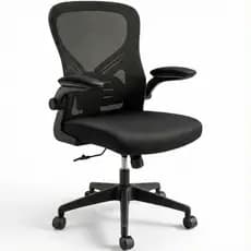 Cadeira De Escritório Ergonômica Espuma Injetada Regulagem De Altura E Lombar Tecido Em Mesh Marca Brin7 Modelo B7-007