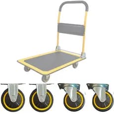 Kit Rodinhas para Carrinho Plataforma – Alta Resistência 150KG – Carrinho não incluso