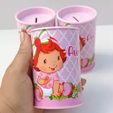 Cofrinhos Personalizados Moranguinho Baby l Cofrinhos Personalizados l Aniversário l Festa Infantil
