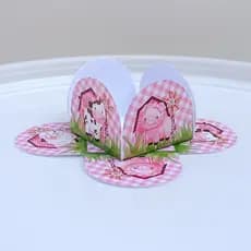 Forminhas para Doces Fazendinha Rosa Menina l Personalizados l Lembrancinha de Festa l Aniversário l Festa Infantil