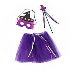 Kit Bruxinha Infantil 3 Peças - Fantasia Carnaval