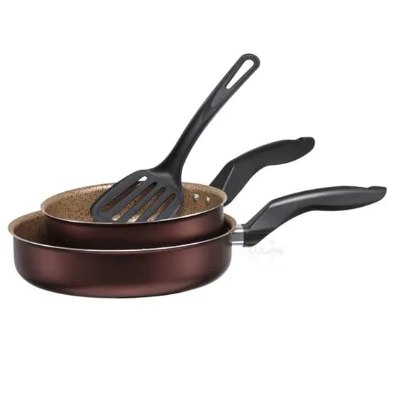 Kit Jogo de Frigideiras 18 e 22 Com Espátula - Dolce Antiaderente Teflon