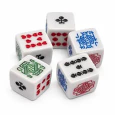 5 Dados Para Jogo De Copo Poker