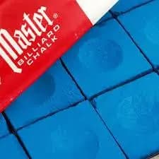 12 Giz Master Azul Original Usa Taco Sinuca Bilhar Snooker