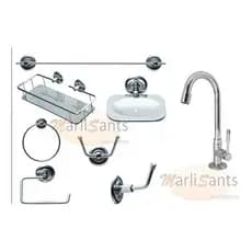 Kit P/banheiro  Inox  Completo  9 Peças   5 Anos De Garantia