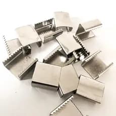 500 Chapinhas Dentada Garra Para Cordão De 15mm Fixador