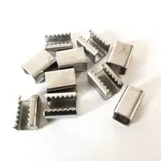 200 Chapinhas Dentada Garra Para Cordão De 9mm Fixador