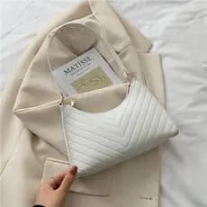 Bolsa Feminina Baguete Bordada de Ombro Transversal Várias cores