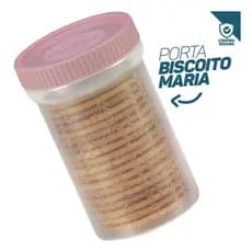 Pote Hermético Porta Biscoito Maria P Mantimento Tampa de Rosca