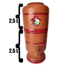 Filtro de água / Filtro de barro para pequena familia, 5 Litros