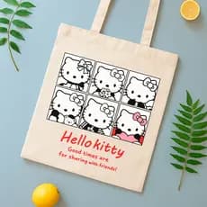 Bolsa Sacola Ecobag Ecologica Algodão Estampa Hello Kitty Lançamento Verão