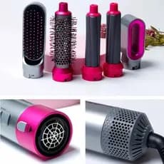 ESCOVA SECADORA MODELADORA ELETRICA 5 EM 1 ESCOVA PROFICIONAL MULTFUNCIONAL ALISADORA DE CABELO SECADORA