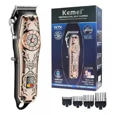 Maquina Kemei KM-2617 Profissional Cortar Cabelo Barbearia Barba maquina bateria corte salao de barbear barbeiro sem fio