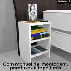 Mesa de Cabeceira Nicho Quarto Mesinha Lateral de Cama MDF de Qualidade