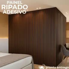 KIT PAINEL RIPADO MDF AUTOCOLANTE DECORATIVO | 20 UNIDADES | FÁCIL INSTALAÇÃO | AMBIENTE MODERNO E ELEGANTE