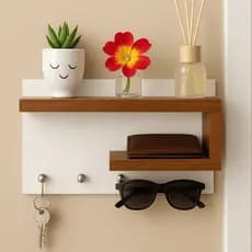 Porta Chaves Multiuso de Parede em MDF | Decoração Moderna para Casa e Escritório