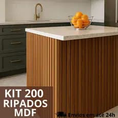 Kit 200 Placas Painel Ripado Autocolante 45x11cm Placas Ripada Premium - Envio Imediato
