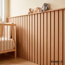 Kit 60 Ripas MDF Cru 3mm Shiplap Painel Ripado Quarto Infantil Escritório Lambri - 10x90 - Kit 5,15,30 e 60un