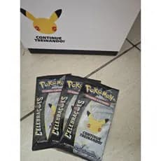 3 Booster pokémon celebrações - original copag