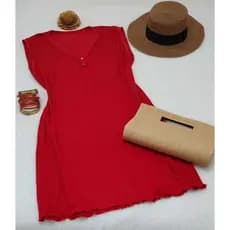 Vestido Regata Chamisiê Plus Size Visco-lycra Liso