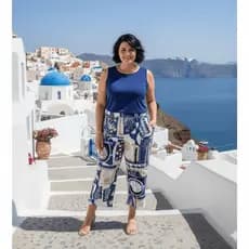 Calça Pantacur Estampada Plus Size