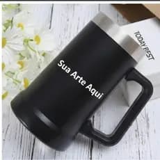 Caneca Térmica Inox Personalizada a Laser – Nome, Frase ou Logo Exclusivo | Presente Perfeito