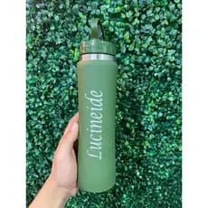 Garrafa Térmica 600ml Personalizada a Laser – Nome, Frase ou Logo | Presente Exclusivo