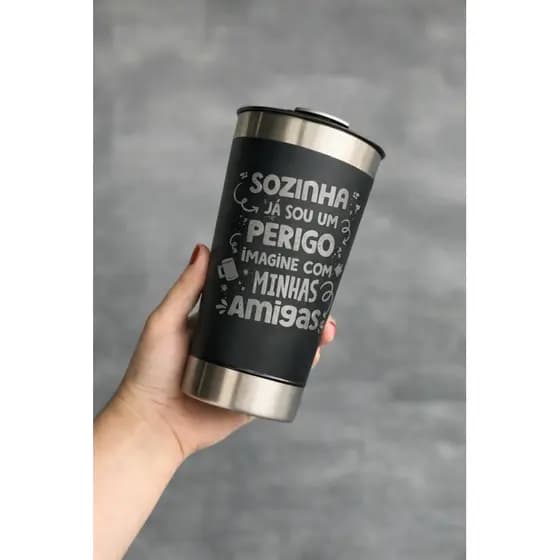 COPO PERSONALIZADOS TERMICO  CARNAVA 475ml – A SENSAÇÃO DO BLOCO! 🍻🎭