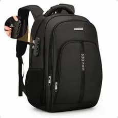 Mochila Masculina Notebook Reforçada Impermeável Bolsa Unissex Anti Furto Com Usb Viagem Escolar 35L