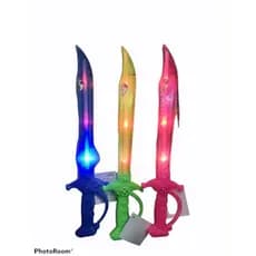 Kit 2 Espada de Brinquedo Com som e Luz Led 39 cm Crianças maiores 3 anos