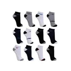 Kit 12 Pares Meias Masculina Cano curto Soquete Estampadas