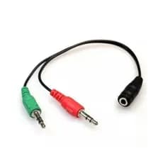 Cabo Adaptador Headset Para Fone, 2 P2 Macho Para 1 P2 Fêmea
