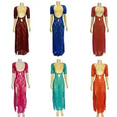 Dança do Ventre Vestido Galabia Baladi Said Renda - Envio Imediato - VGPE-7
