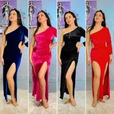 Dança do Ventre Vestido Galabia Baladi Said Malha - Envio Imediato - VGPE-8