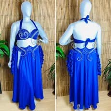 [Liquidação] Dança do Ventre Traje  Bordado Completo - GG-46 - Pronta Entrega - TPCL-604
