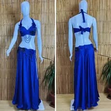[Liquidação] Dança do Ventre Traje Bordado Completo Pronta Entrega - TPCL-647