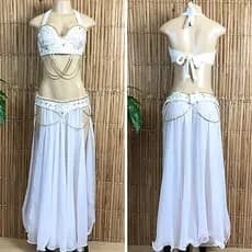 [Liquidação] Dança do Ventre Traje Bordado Completo Pronta Entrega XG (48) - TPCL-703