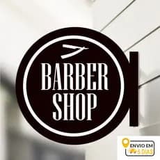 Placa Dupla Face Uso Externo - barbeiro - barbearia - barbershop