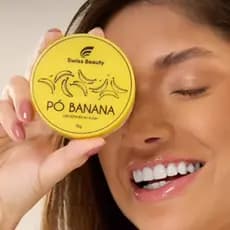 Pó Banana Translúcido Swiss Beauty 15g – Maquiagem Fixadora, Acabamento Matte, Não Estoura no Flash