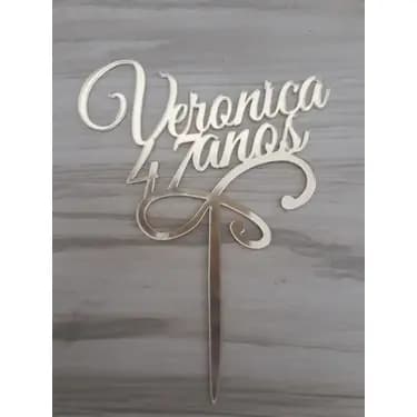 TOPO PERSONALIZADO EM ACRILICO PARA BOLO - TOPO DE BOLO