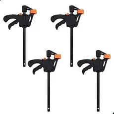 Kit de 4 Grampos Sargento Aperto Rápido Lorben Universal Marceneiro Colagem