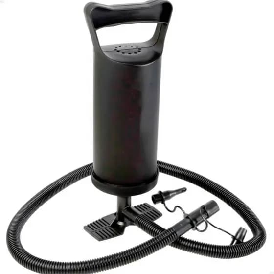 Bomba de Ar Manual de Pé com 3 Bicos – Para Boias, Colchões e Piscinas Infláveis