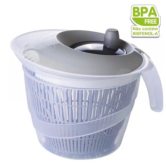Secador Centrifuga  de Salada Com Tampa Giratória