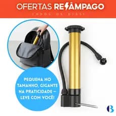 Bomba de Ar Manual Portátil 19cm – Encha Pneus, Bóias e Brinquedos Infláveis Facilimente!